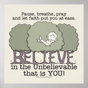 Faith deed je in het gemak poster