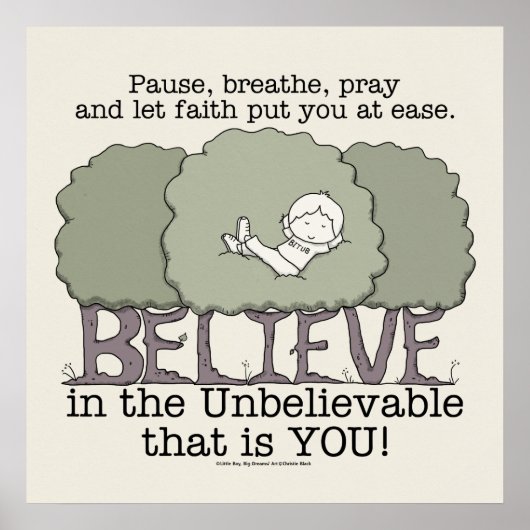 Faith deed je in het gemak poster (Voorkant)