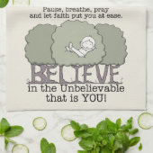 Faith deed je in het gemak theedoek (Gevouwen)