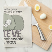 Faith deed je in het gemak theedoek (Quarter Fold)