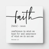 Faith Definition Hebrews 11:1 Christelijk Sign Fotoplaat (Voorkant)