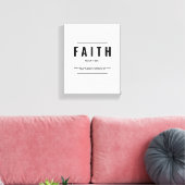 Faith Definition | Inspirational Quote Canvas Afdruk (Insitu (Woonkamer))