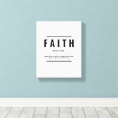 Faith Definition | Inspirational Quote Canvas Afdruk (Insitu (Houten vloer))