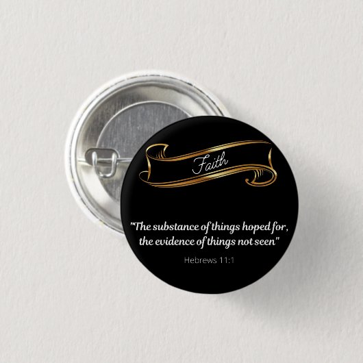 Faith Definition Ronde Button 3,2 Cm (Voorkant /achterkant)
