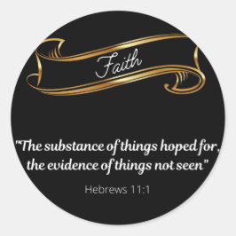 Faith Definition Ronde Sticker