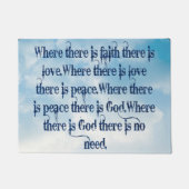 Faith Deuren Mat (Voorkant)