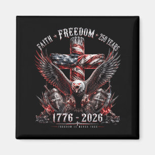 Faith Dom 250 jaar patriottische Amerikaanse adela Magneet