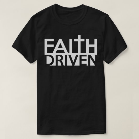 Faith Driven Christelijk Motivated Moving Forward T-shirt (Design voorkant)