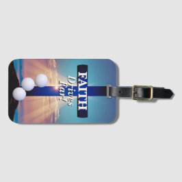 Faith Drives Far Golf  Bagagelabel