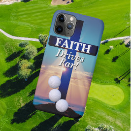 Faith Drives Far Golf  Case-Mate iPhone Case