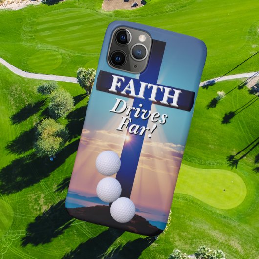 Faith Drives Far Golf  Case-Mate iPhone Case