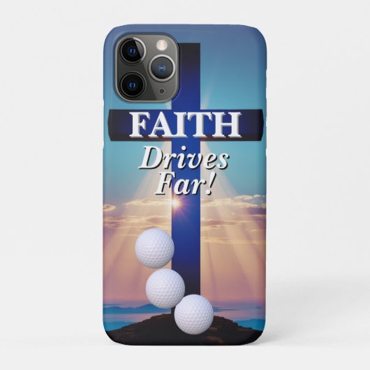 Faith Drives Far Golf  Case-Mate iPhone Case (Achterkant)