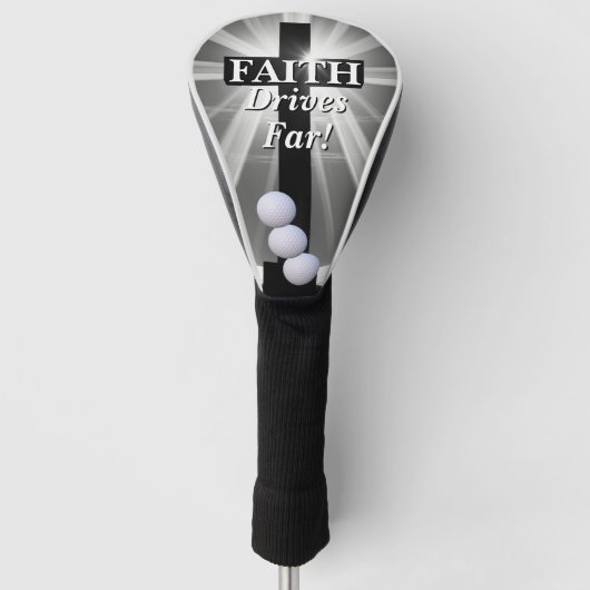 Faith Drives Far Golfheadcover (Voorkant)
