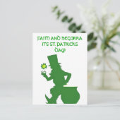 FAITH EN BEGORRA, ST.PATRICKS DAY briefkaart (Staand voorkant)