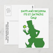 FAITH EN BEGORRA, ST.PATRICKS DAY briefkaart (Voorkant / Achterkant)