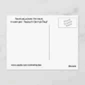 FAITH EN BEGORRA, ST.PATRICKS DAY briefkaart (Achterkant)