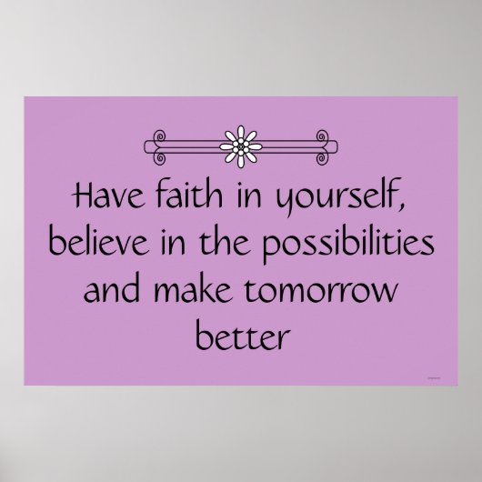 Faith en Belief Poster (Voorkant)