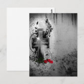 Faith en Rozen Gothic Briefkaart (Voorkant / Achterkant)