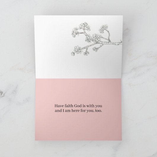 Faith Encouragement Scripture Psalm 56 Tree Kaart (Binnen)