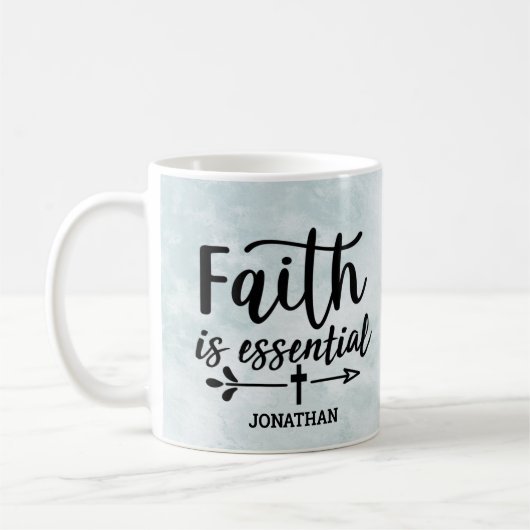 Faith Essential Personalized Coffee Mok (Links)