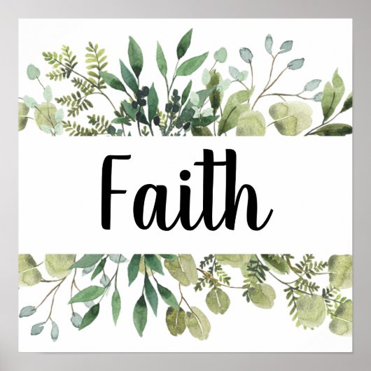 Faith Eucalyptus Poster (Voorkant)