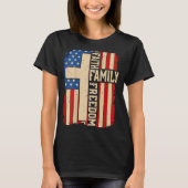 Faith Family Dom God Country Patriotic Christian O T-shirt (Voorkant)