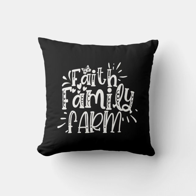 faith family farm kussen (Voorkant)