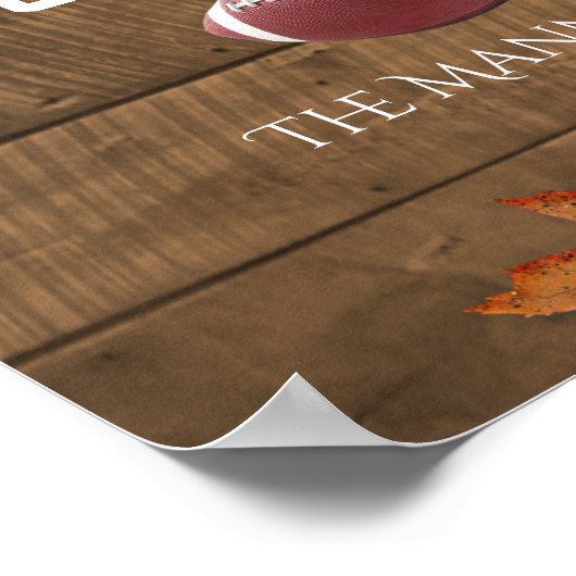 Faith Family Football - Aangepersonaliseerd rituur Poster (Hoek)