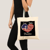 Faith Family Freedom American Flag Patriotic Day R Tote Bag (Voorkant (product))