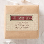Faith Family Friends Business Label (Insitu)