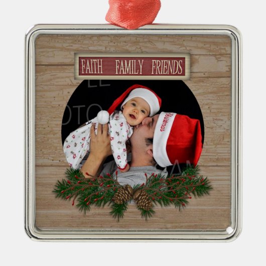 Faith Family Friends Ornament (Voorkant)