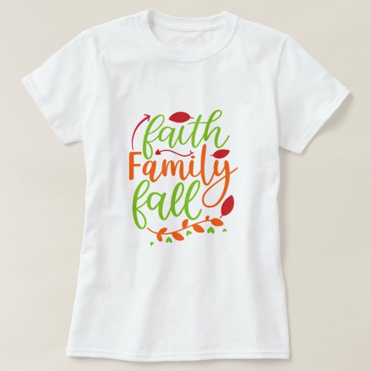 Faith Family Herfst T-shirt (Design voorkant)