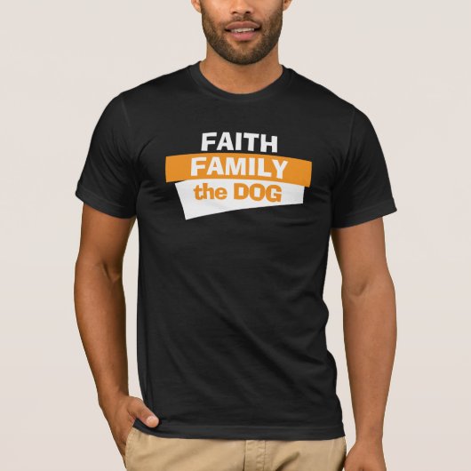 Faith Family Hondenliefhebber Breed Familie Huisdi T-shirt (Voorkant)