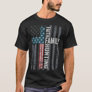 Faith Family Hunting - Grappig Christelijk Kruis A T-shirt