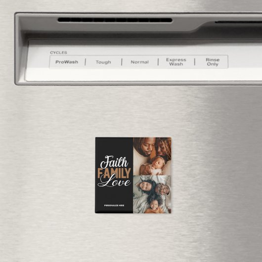 Faith Family Love Personalized Magnet (Insitu (Vaatwasser))