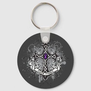Faith Family Prayer Cross - Cystic Fibrosis Sleutelhanger
