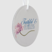 Faith & Fearless Typography Design Sierkussen Ornament (voorkant)