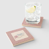 Faith & Fearless Typography Design Sierkussen Stenen Onderzetter (Zijkant)