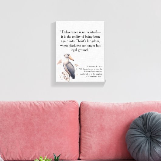Faith-filled Christian Motivational Quotes Canvas Afdruk (Insitu (Woonkamer))