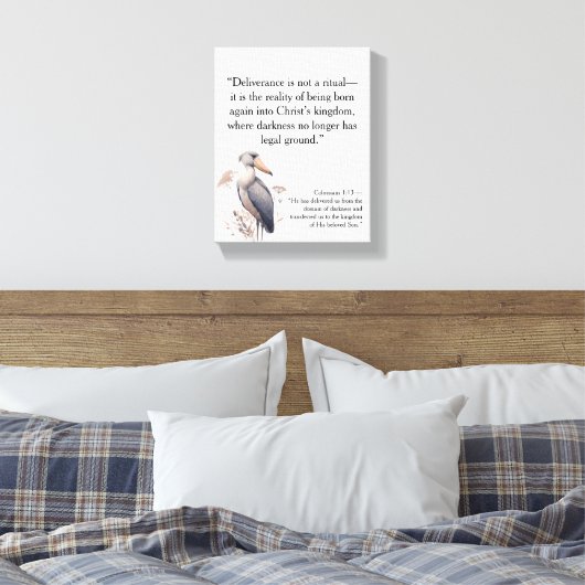 Faith-filled Christian Motivational Quotes Canvas Afdruk (Insitu (Slaapkamer))