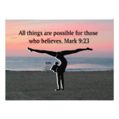 FAITH FILLED GYMNAST FOTO AFDRUK (Voorkant)