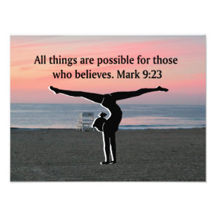 FAITH FILLED GYMNAST FOTO AFDRUK