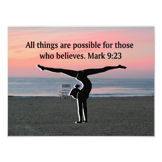 FAITH FILLED GYMNAST FOTO AFDRUK (Voorkant)