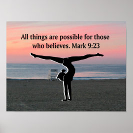 FAITH FILLED GYMNAST POSTER