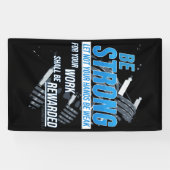 Faith Fitness Motivation: Sterk Christelijk zijn Spandoek (Horizontaal)