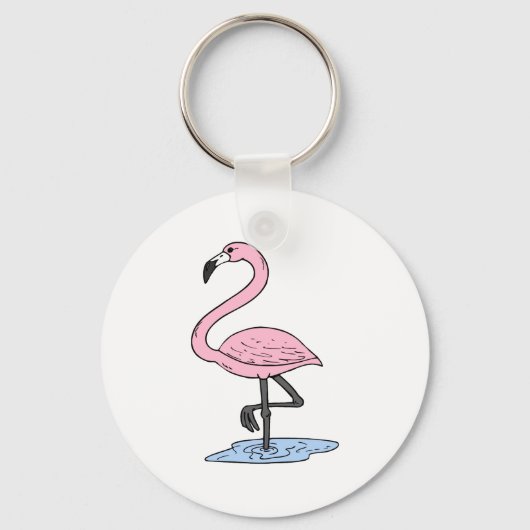 Faith Flamingo Sleutelhanger (Voorkant)