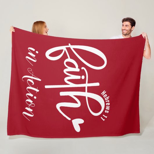 Faith - Fleece deken, 60 "x80" Deken (In situ)