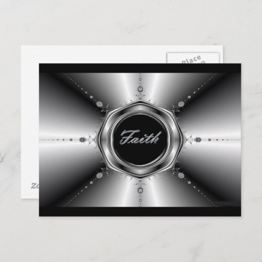 Faith Fractal Inmate Briefkaart (Voorkant / Achterkant)