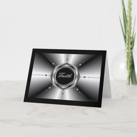 Faith Fractal Wenskaart Kaart (Voorkant)