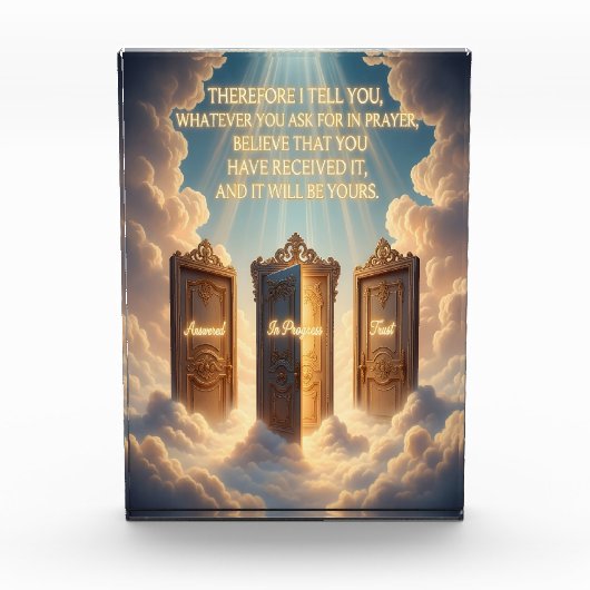 Faith Framed Photo Block For Encouragement Fotoblokken (Voorkant)